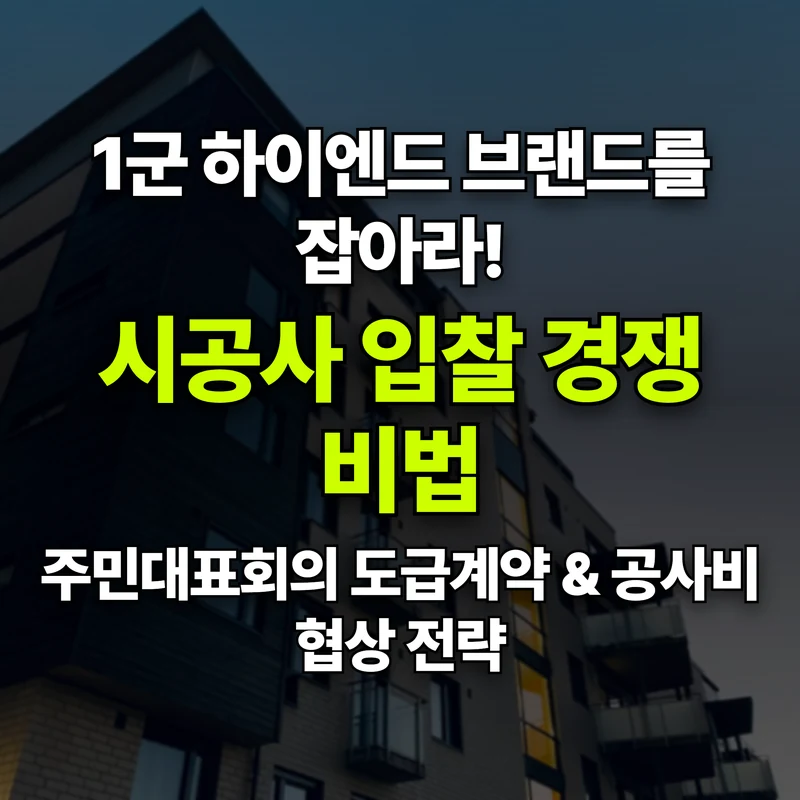 VOL.23 1군 하이엔드 브랜드를 잡아라! 시공사 선정 총회 실전 전략 - PART 4. 사업 추진 절차와 단계별 안내 | 도심복합개발 백과사전 썸네일 인포그래픽